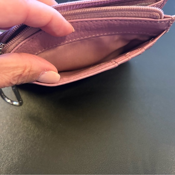 Pink Genuine Leather Key & Card/Money Holder - Picture 7 of 10